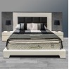 Cama tapizada New Varsovia. Elaborada en madera. Colores, tamaño y textura personalizables. En Tunja.